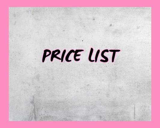 PRICE LIST