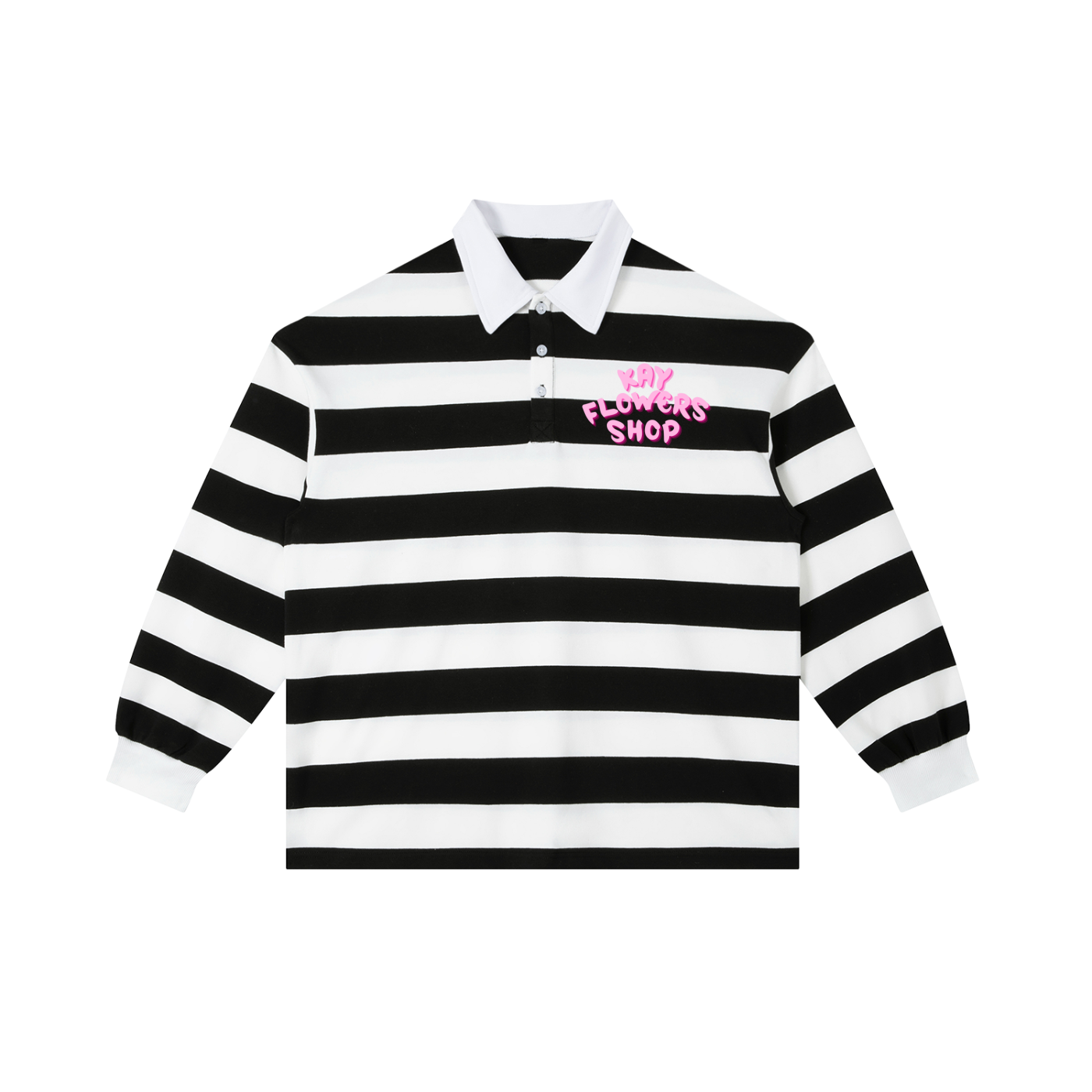 Color Block Stripe Polo Shirt